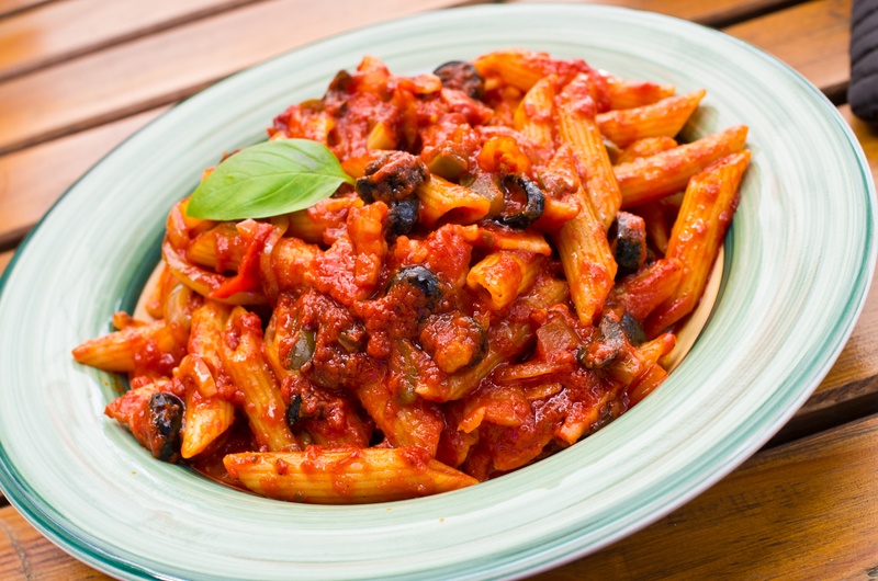 Vegetarian Penne Arrabiata Pasta