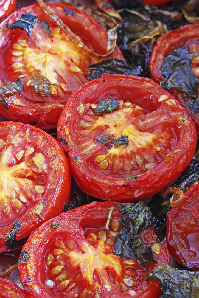 Piquant Roasted Roma Tomatoes