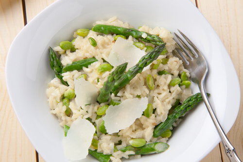 Green Risotto with Fava Beans