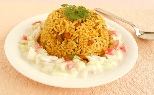 One pot Brinjal Rice Recipe