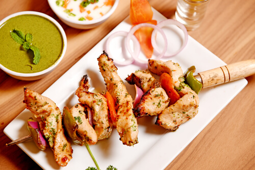 Chicken Reshmi Kebab recipe, How to make Chicken Reshmi Kebab - Vaya.in