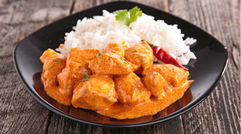 chicken curry with rice
