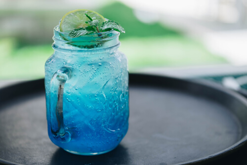 Sparkling Blue Mocktail