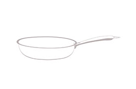 Triply Stainless Steel Kadai with Glass Lid - 22cm