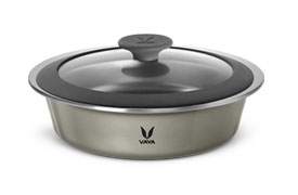 HauteCase - 1100 ml - Cloud Grey - with Glass Lid