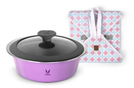 HauteCase - 1500 ml - Iris Purple - Glass Lid - with CarryMat - Purple