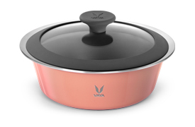 HauteCase - 1500 ml - Sandy Coral - with Glass Lid