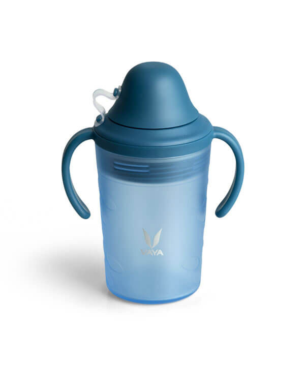   Frosted Blue   with Spout Lid Kids Water Bottle