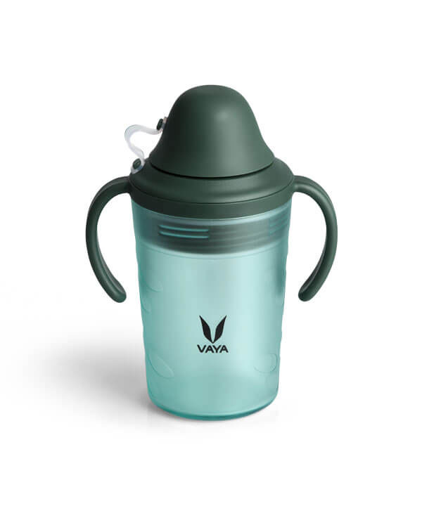   Frosted Green   with Spout Lid Kids Water Bottle