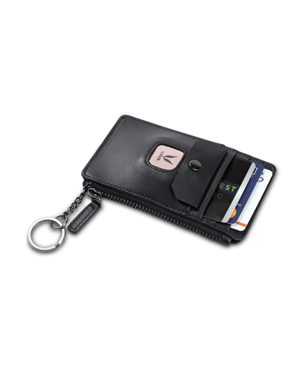 Elyte Wallet Black with RFID blocking + Lynk Rose