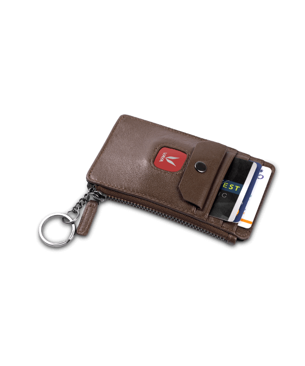 Elyte Wallet Burgundy with RFID blocking + Lynk Red