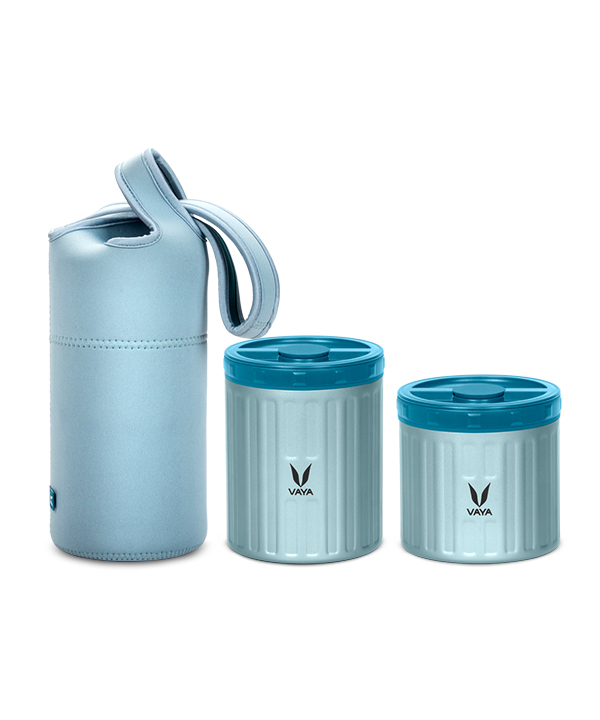 Vaya Preserve - 260 ml + 440 ml - Blue with GoBag - Blue