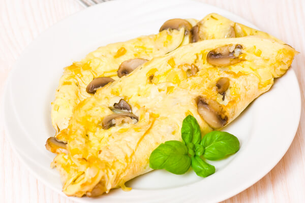 Mushroom omelette