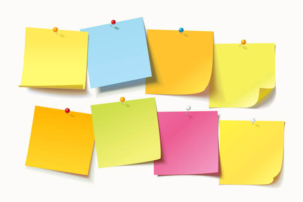 sticky notes